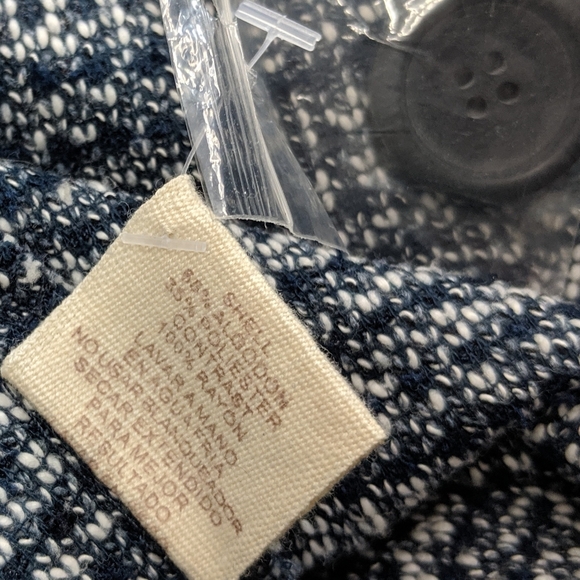 Mystree Navy Marled Double Breast Sweater Coat ML - Picture 13 of 16